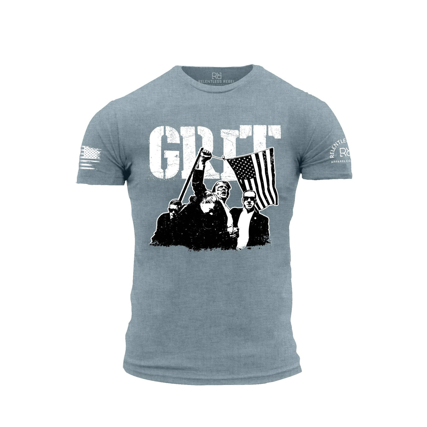 GRIT - DJT Historic Heather Slate Men's Tee