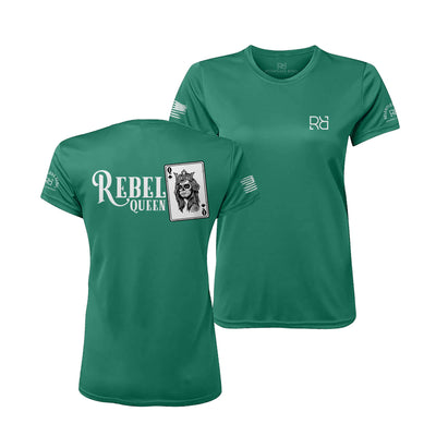 Hunter Green Rebel Queen "Rebel Ace" Women's Dri Fit Tee