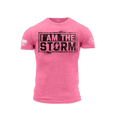 Charity Pink I Am The Storm Front Design Men's Tee