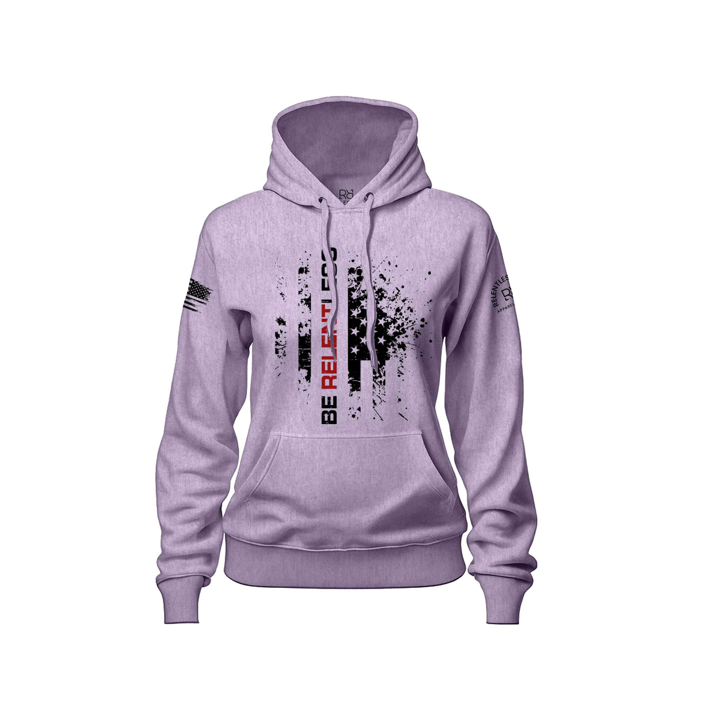 Lilac Women's Be Relentless Front Design Hoodie