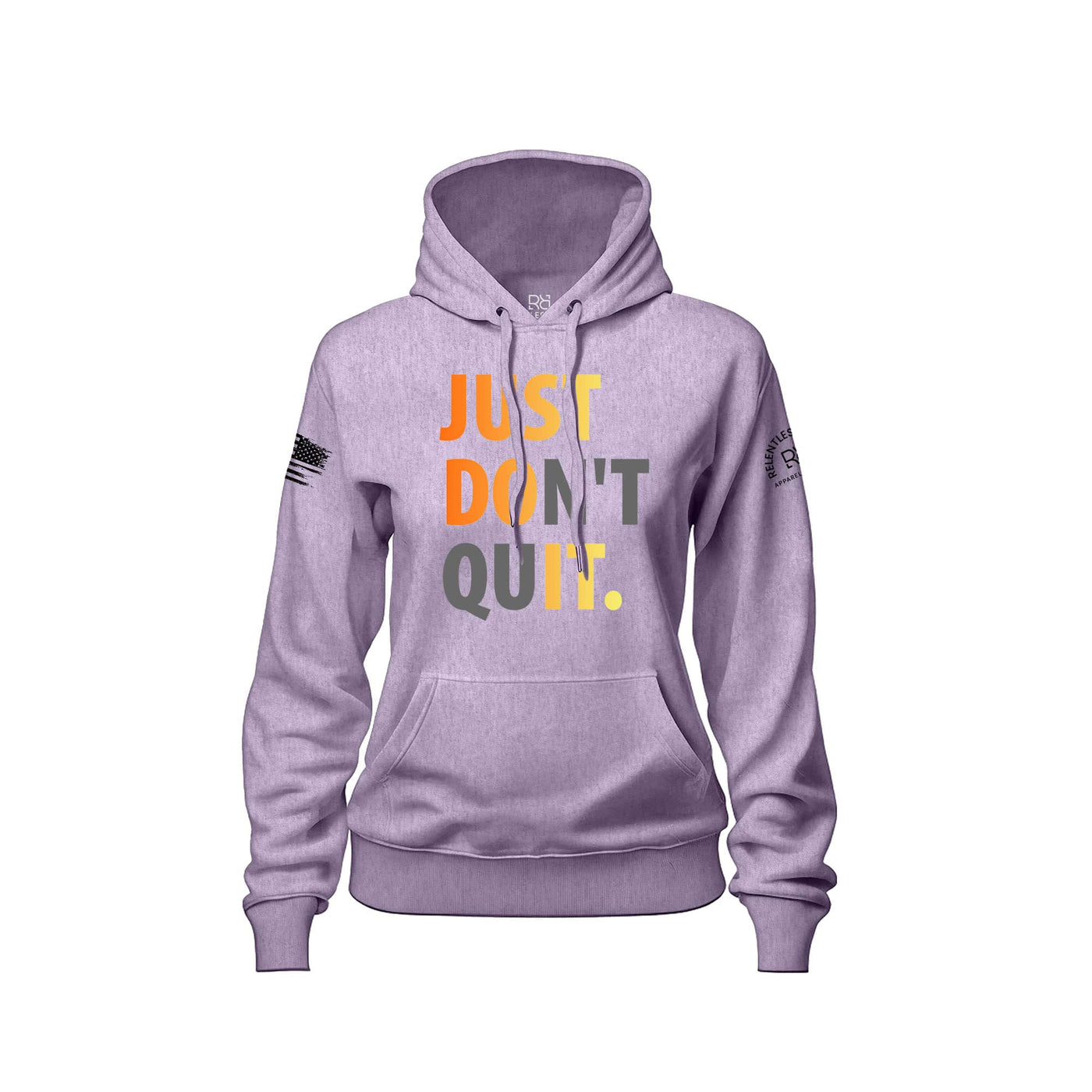Lilac Women's Just Don't Quit Front Design Hoodie