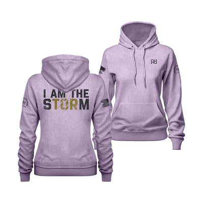 Lilac Women's I Am The Storm Back Design Hoodie