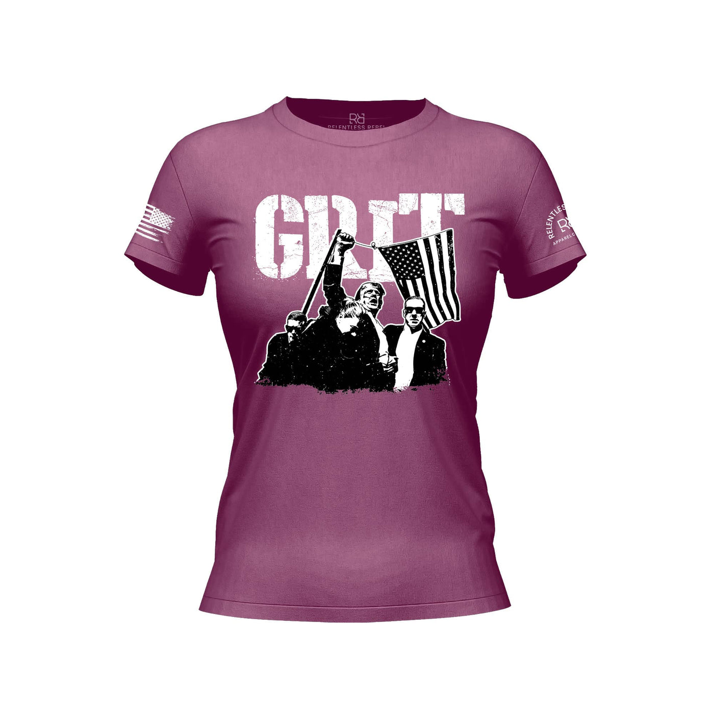 GRIT - DJT Historic Heather Magenta Women's Tee