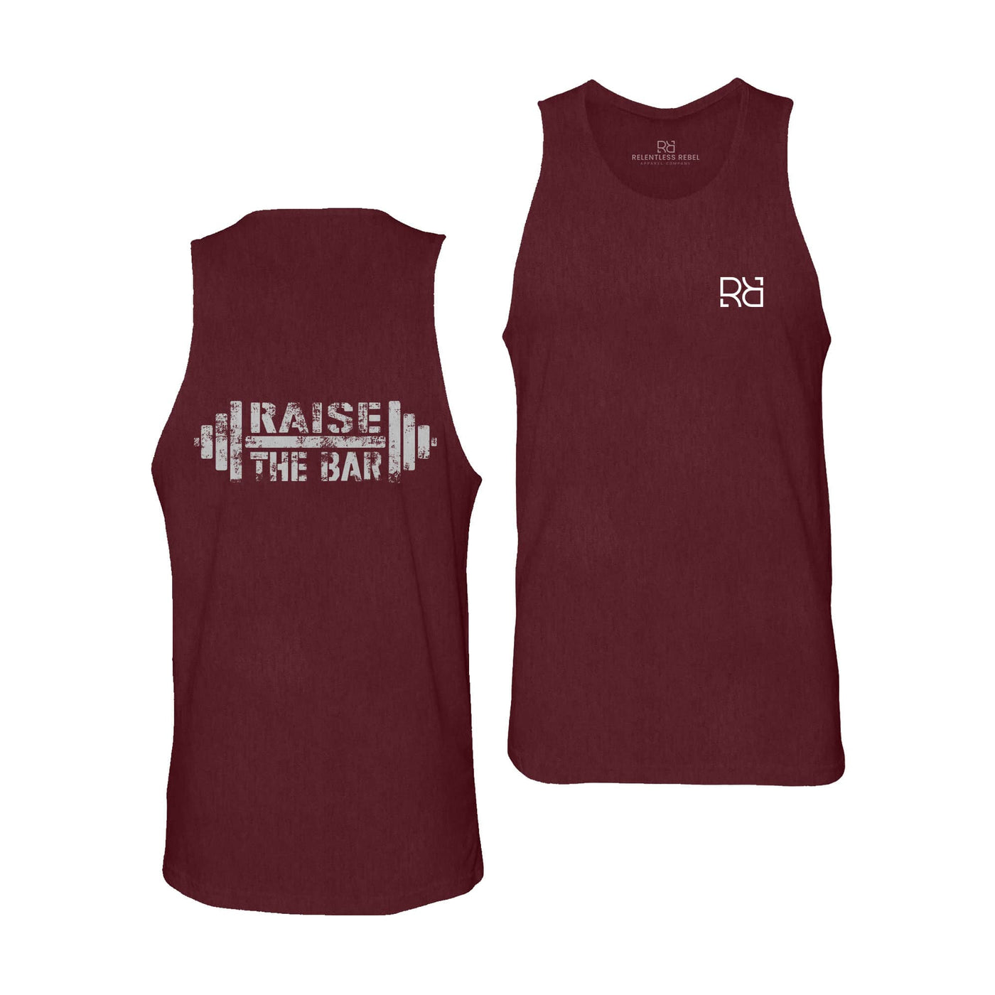 Maroon Raise the Bar Men's Tank Top