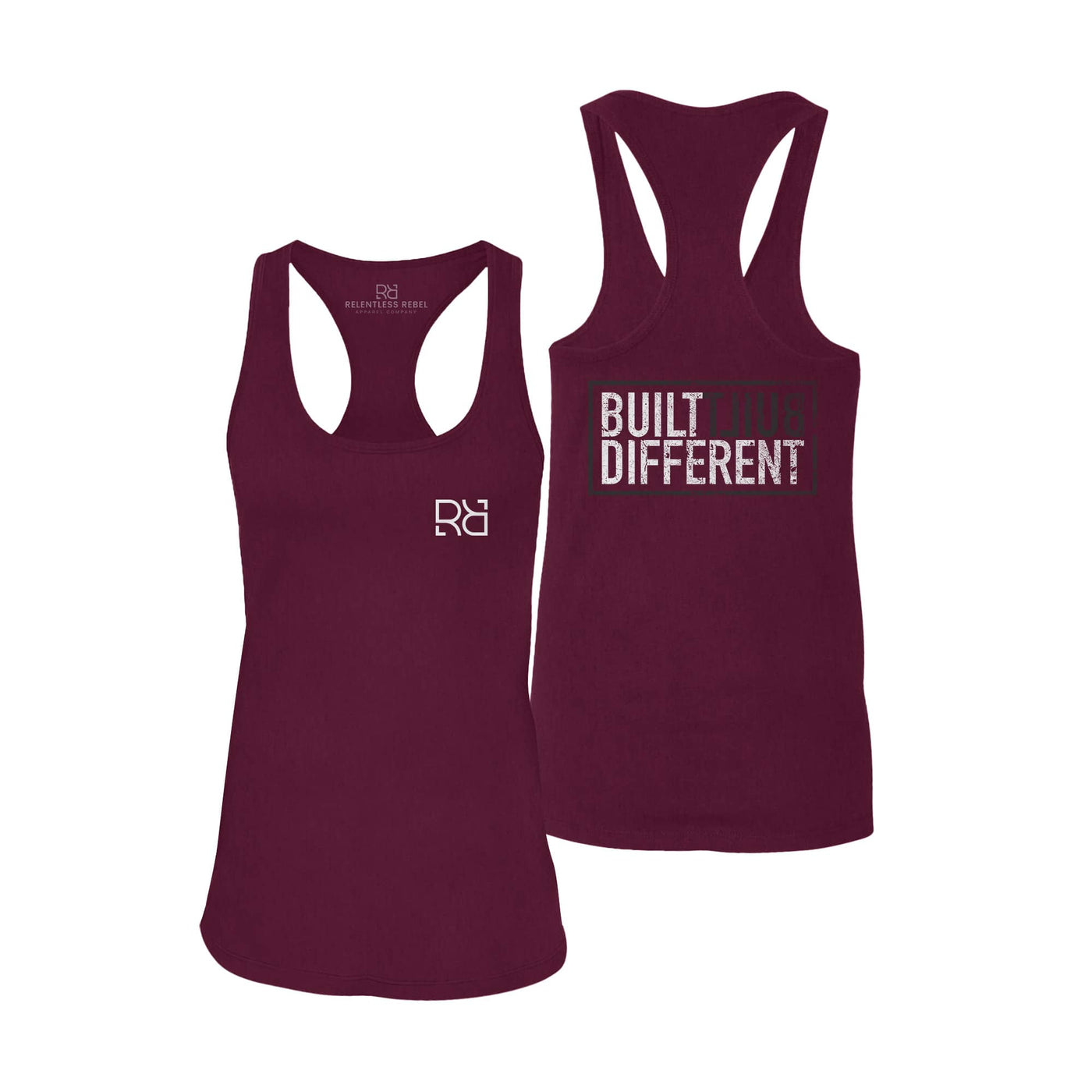 Built Different | Women's Racerback Tank Top