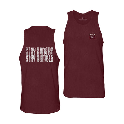 Maroon Stay Hungry Stay Humble Men's Tank Top