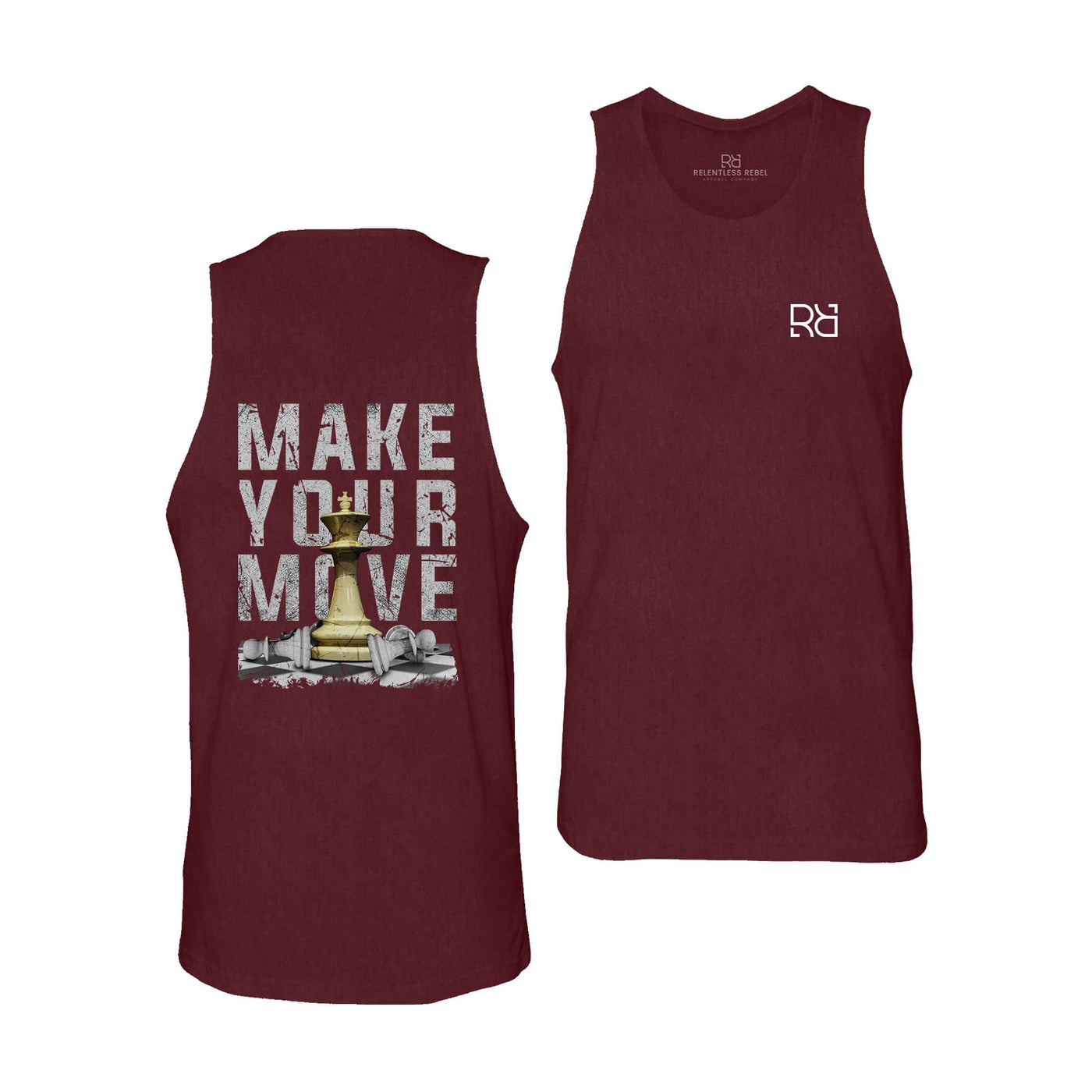 Maroon Make Your Move Men's Tank Top