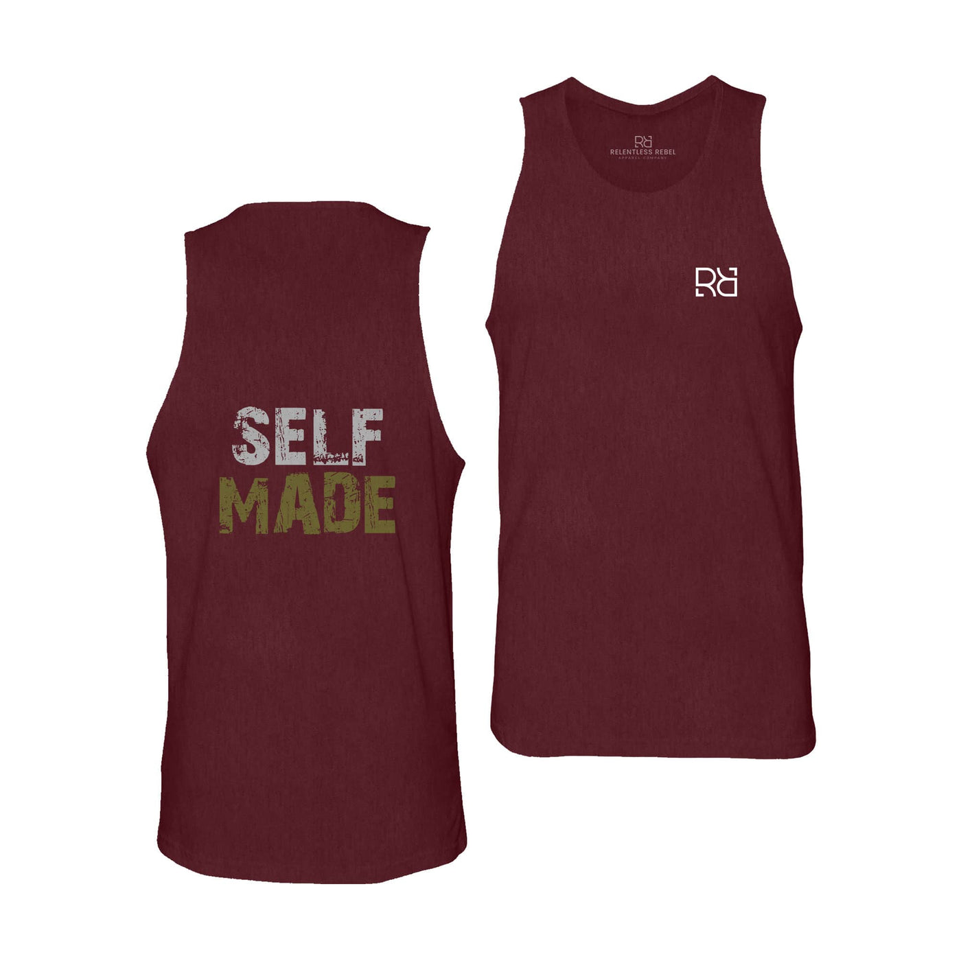 Maroon Self Made Men's Tank Top