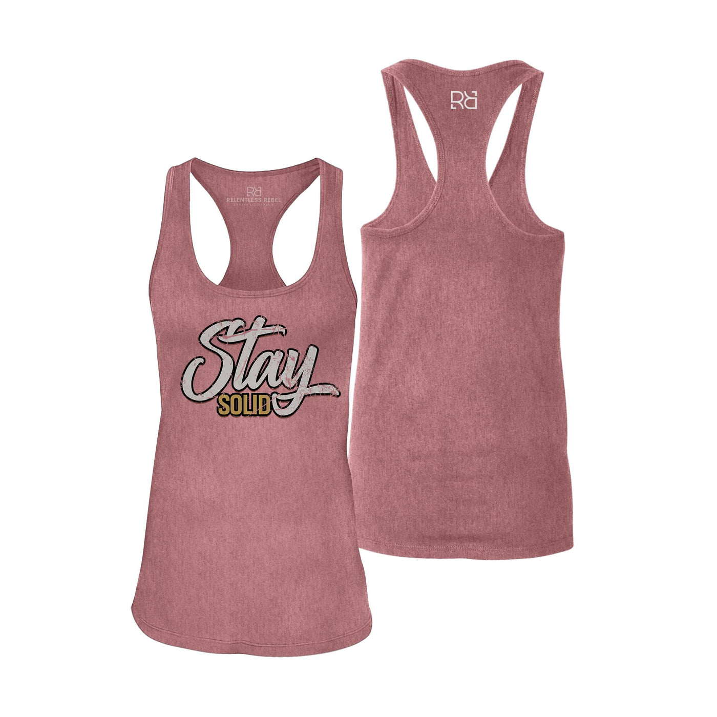 Stay Solid | Women's Racerback Tank Top