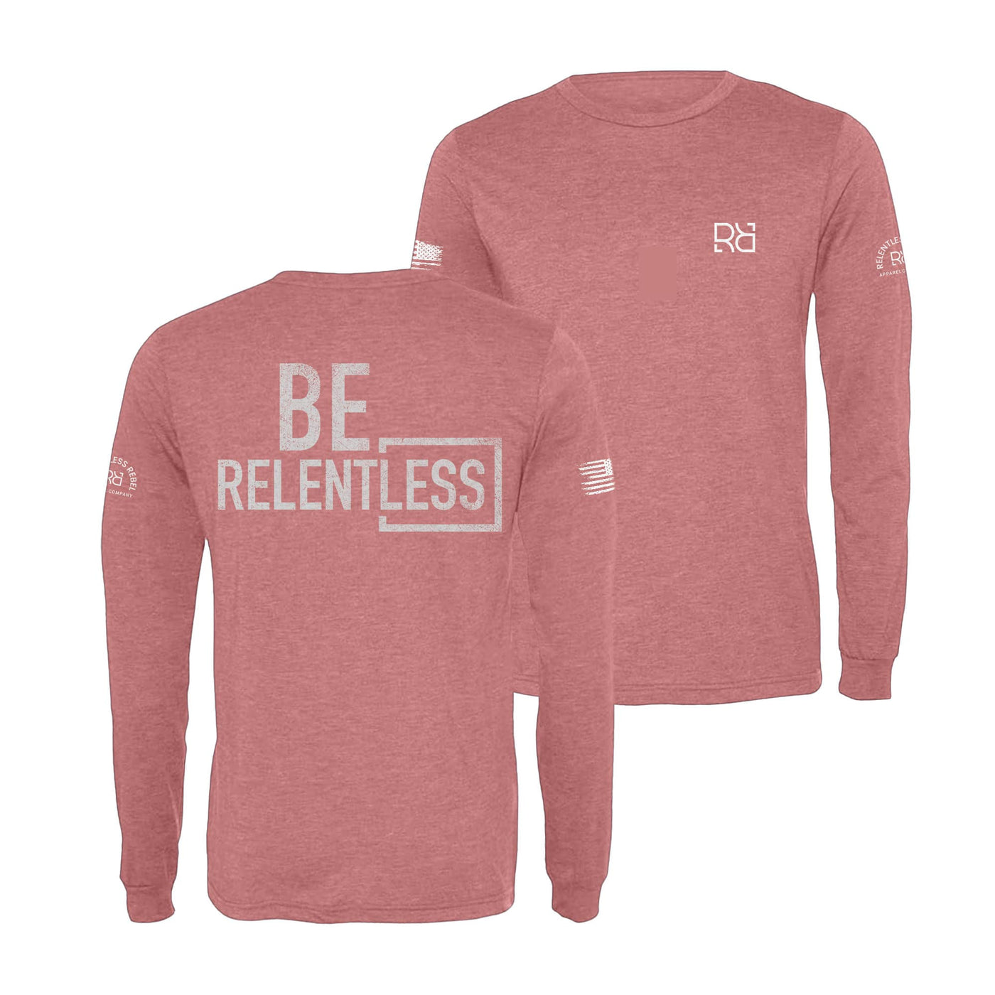 Mauve Be Relentless Men's Long Sleeve Shirt