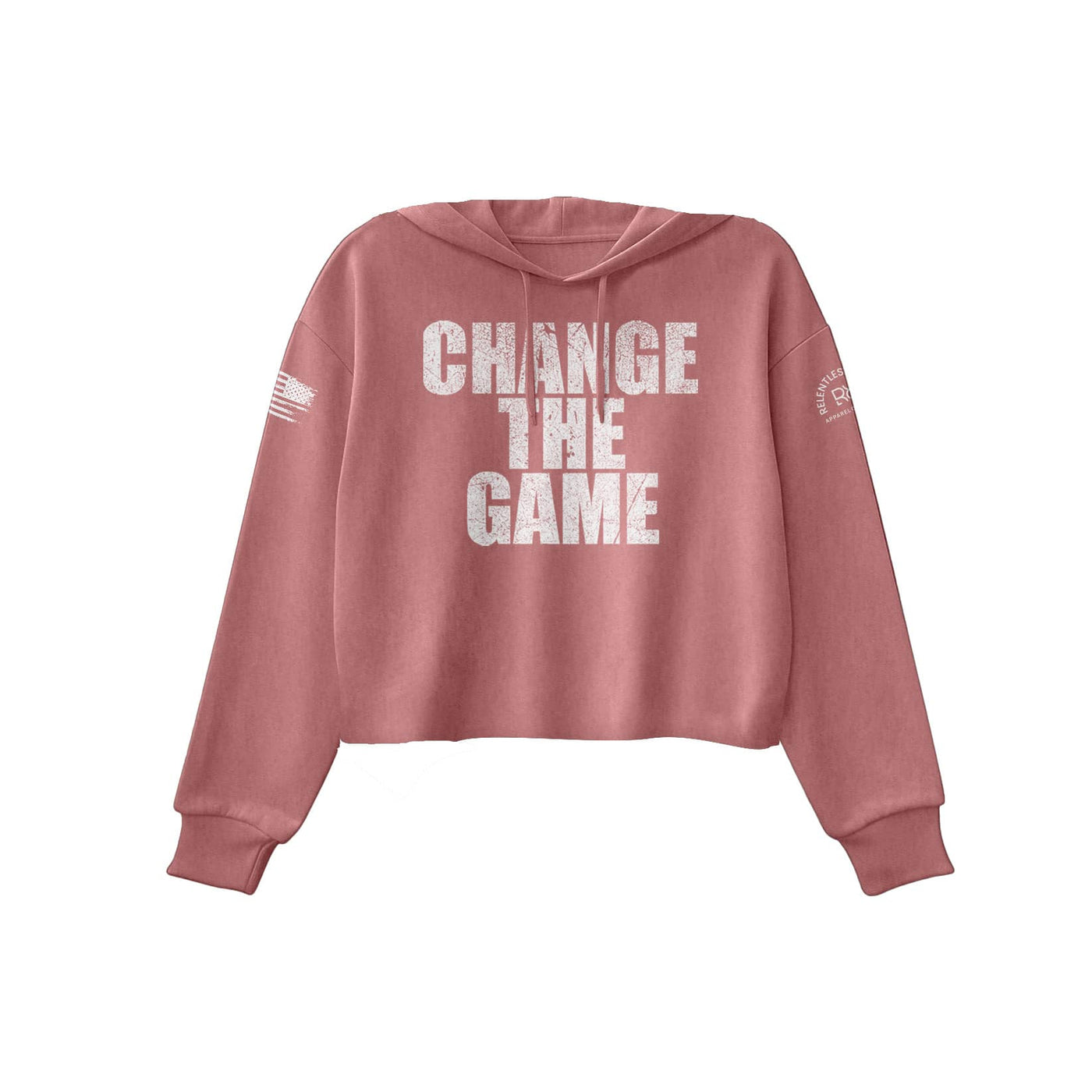 Mauve Change the Game Women's Cropped Hoodie