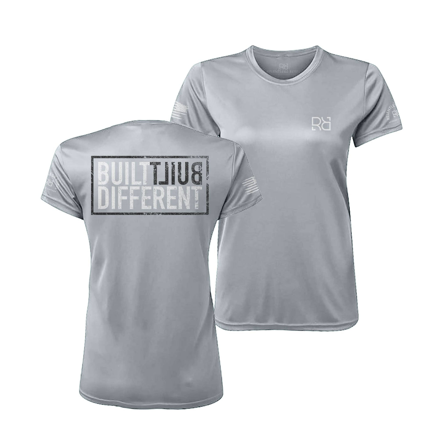 Built Different Medium Grey Women's Dry Fit Tee