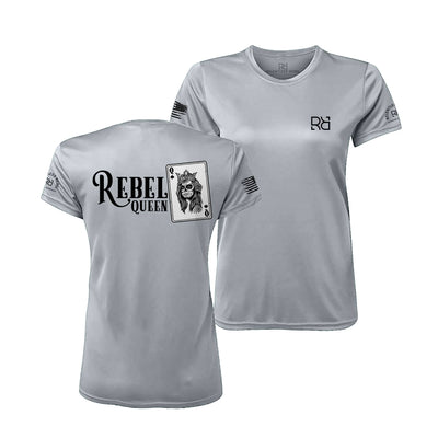 Medium Grey Rebel Queen "Rebel Ace" Women's Dri Fit Tee