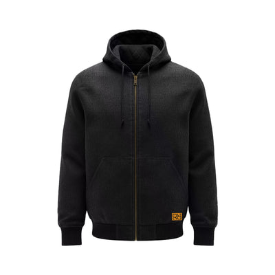 Black field jacket with the RR logo on the pocket