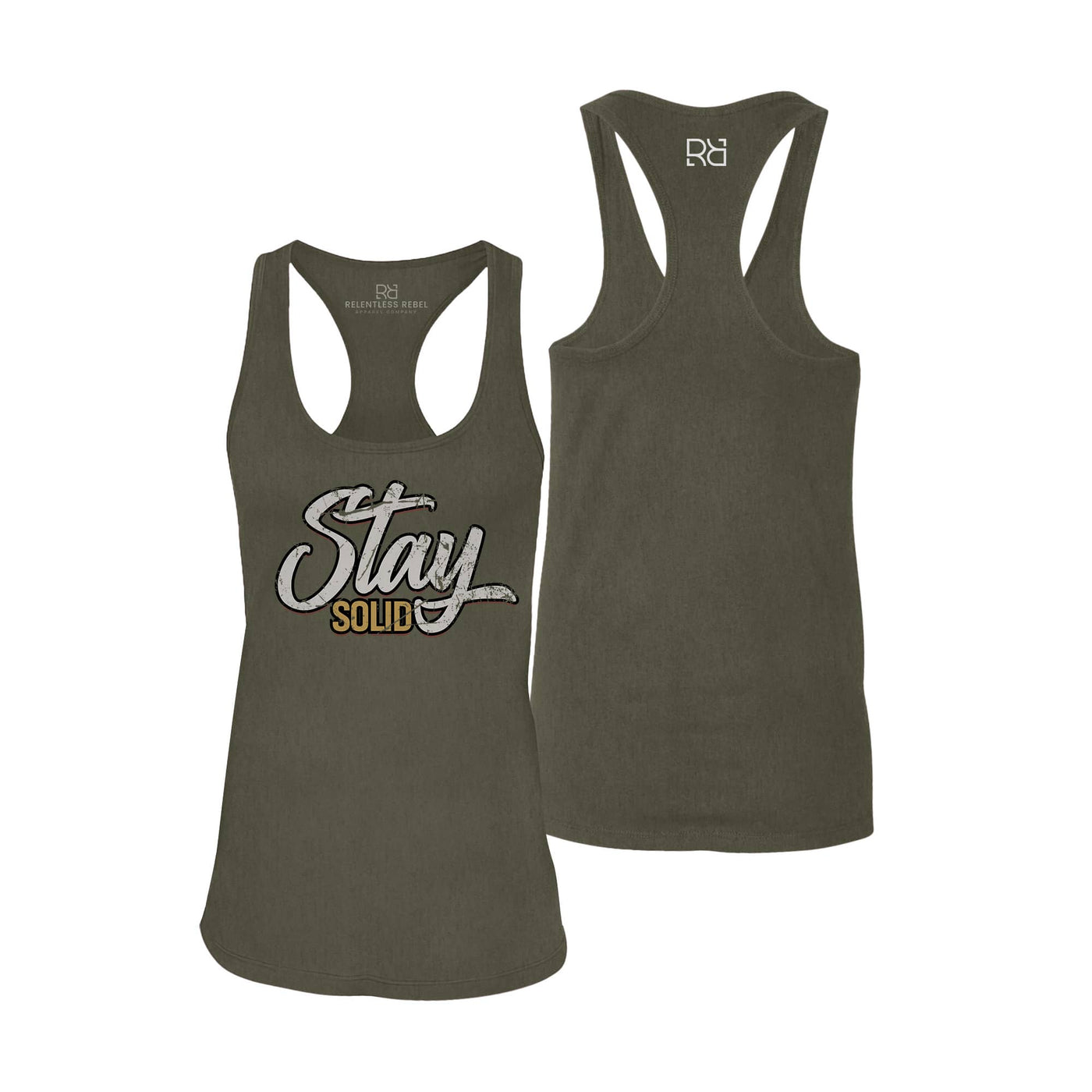 Stay Solid | Women's Racerback Tank Top