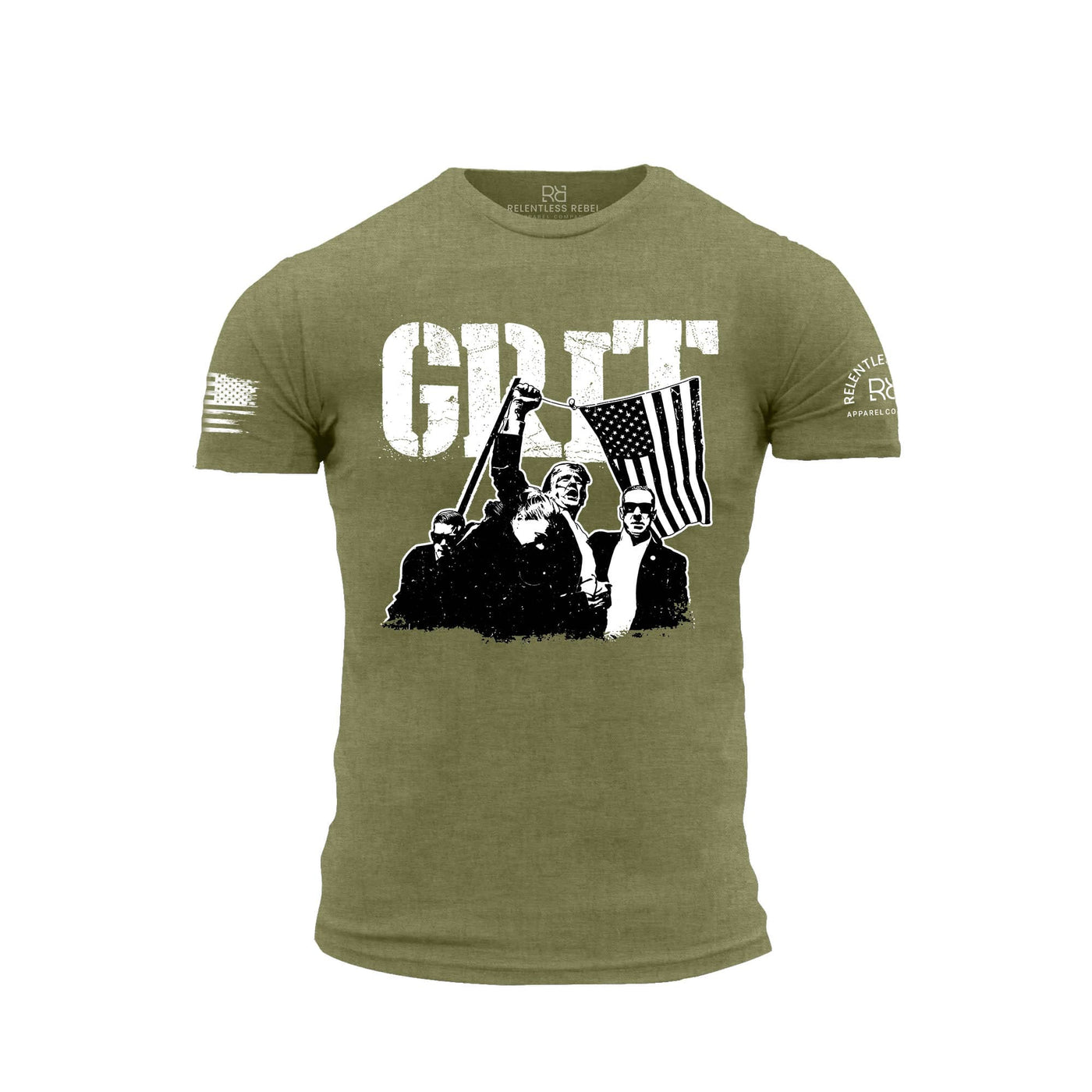 GRIT - DJT Historic Military Green Men's Tee