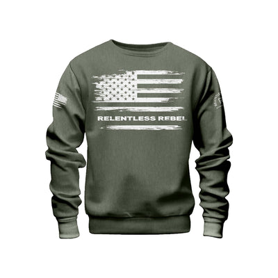 Relentless Rebel Flag | Front | Crew Neck Sweatshirt