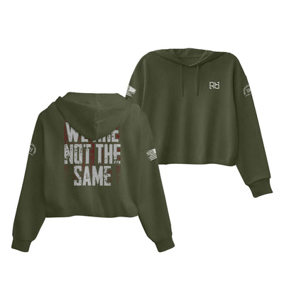 Military Green We Are Not The Same Women's Cropped Hoodie