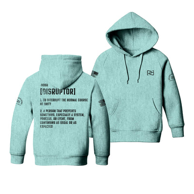 Mint The Disruptor Back Design Youth Hoodie