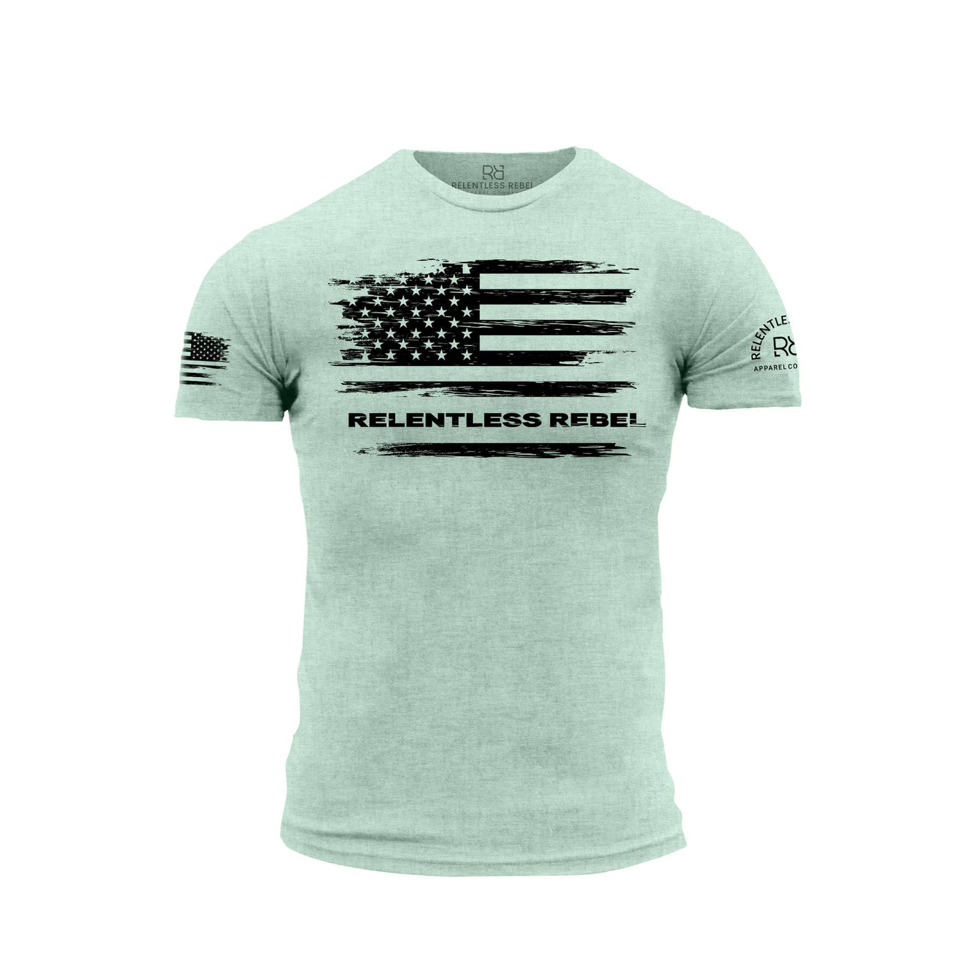 Mint Relentless Rebel Flag Men's Tee