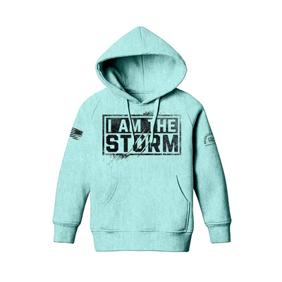 Mint Youth I Am The Storm Front Design Hoodie