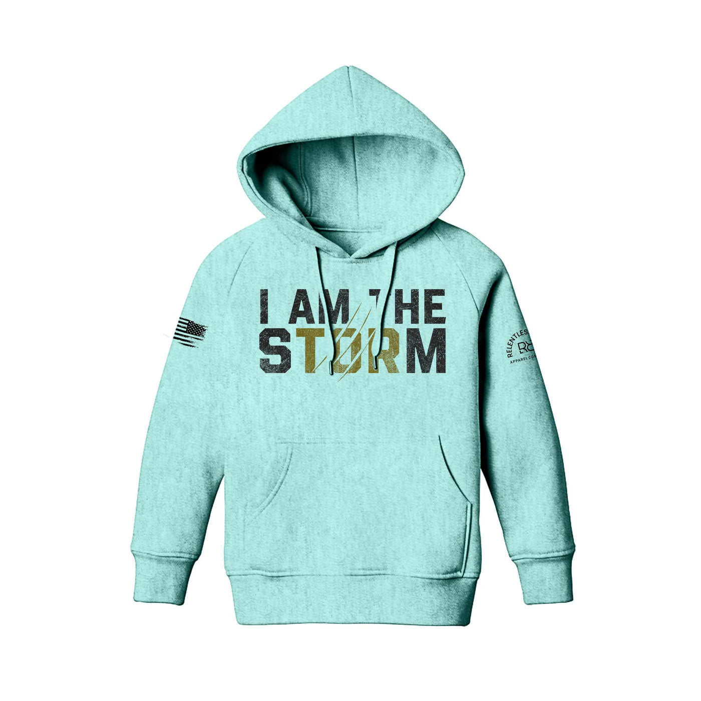 Mint Youth I Am The Storm Front Design Hoodie