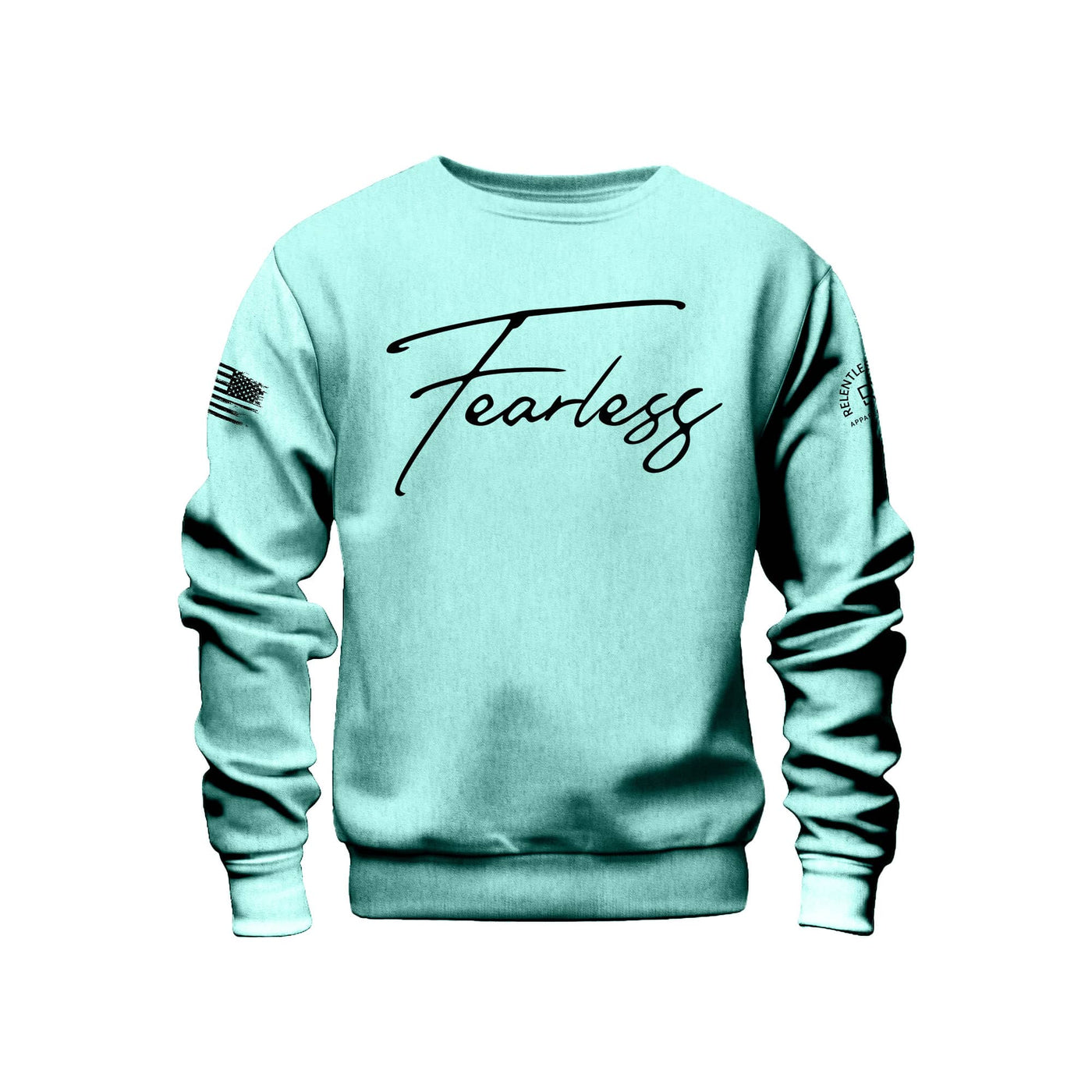 Mint Fearless Front Design Sweatshirt