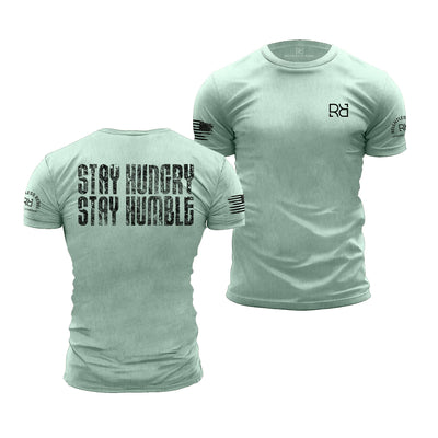 Mint Stay Hungry Stay Humble | Premium Men's Tee