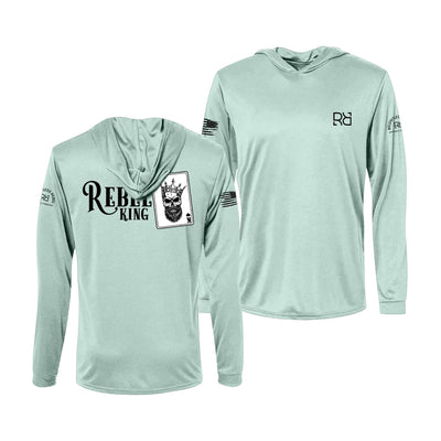 Rebel King | Men's Dry Fit Hooded Long Sleeve | UPF50