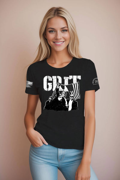 GRIT - DJT Historic Solid Black Women's Tee