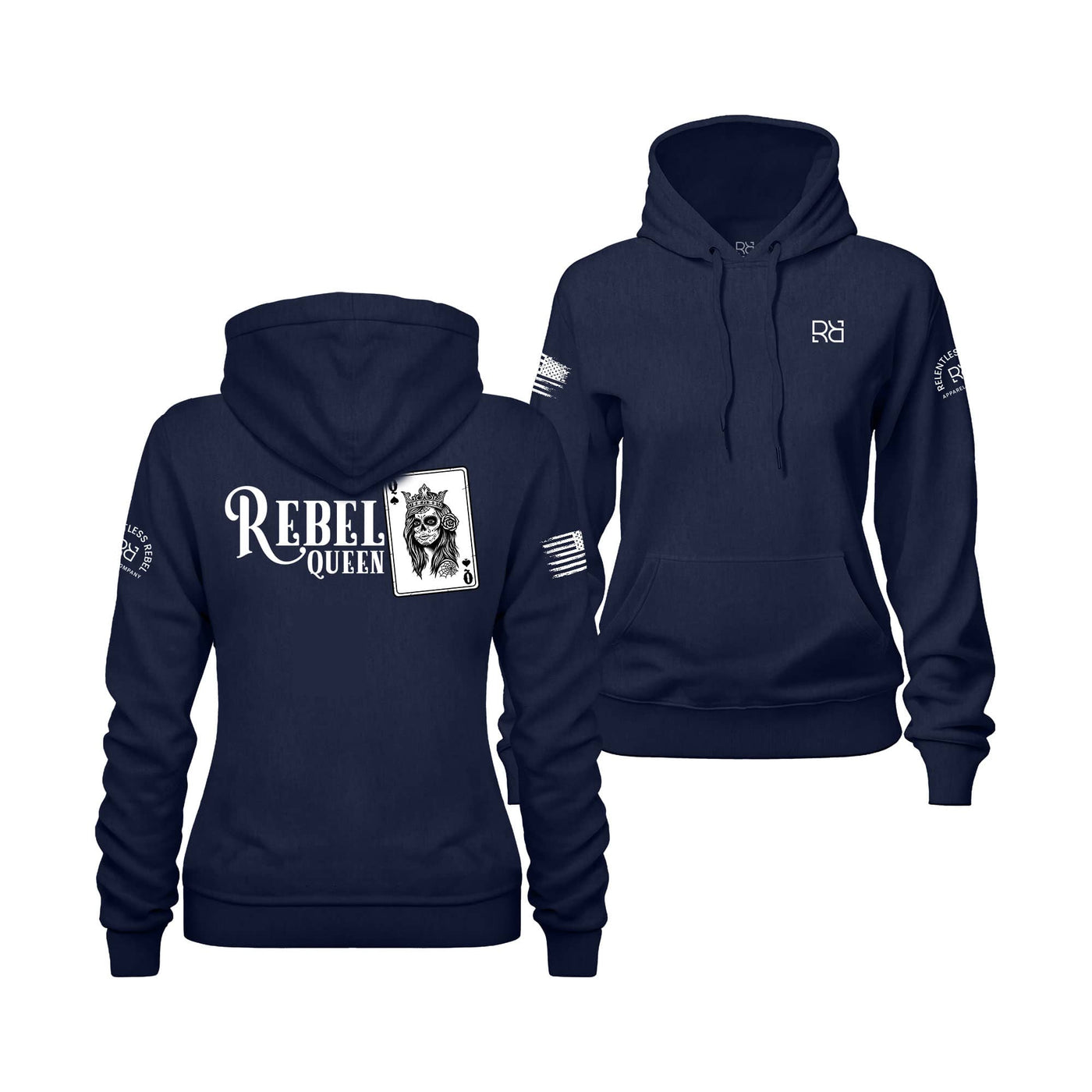 Rebel King | Rebel Queen | Navy Hoodie Bundle