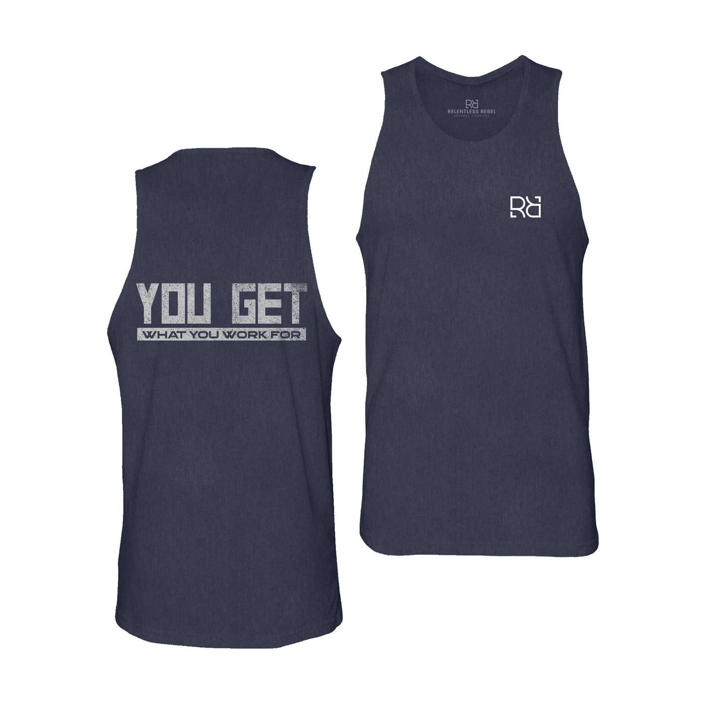 Navy You Get What You Work For Men's Tank Top