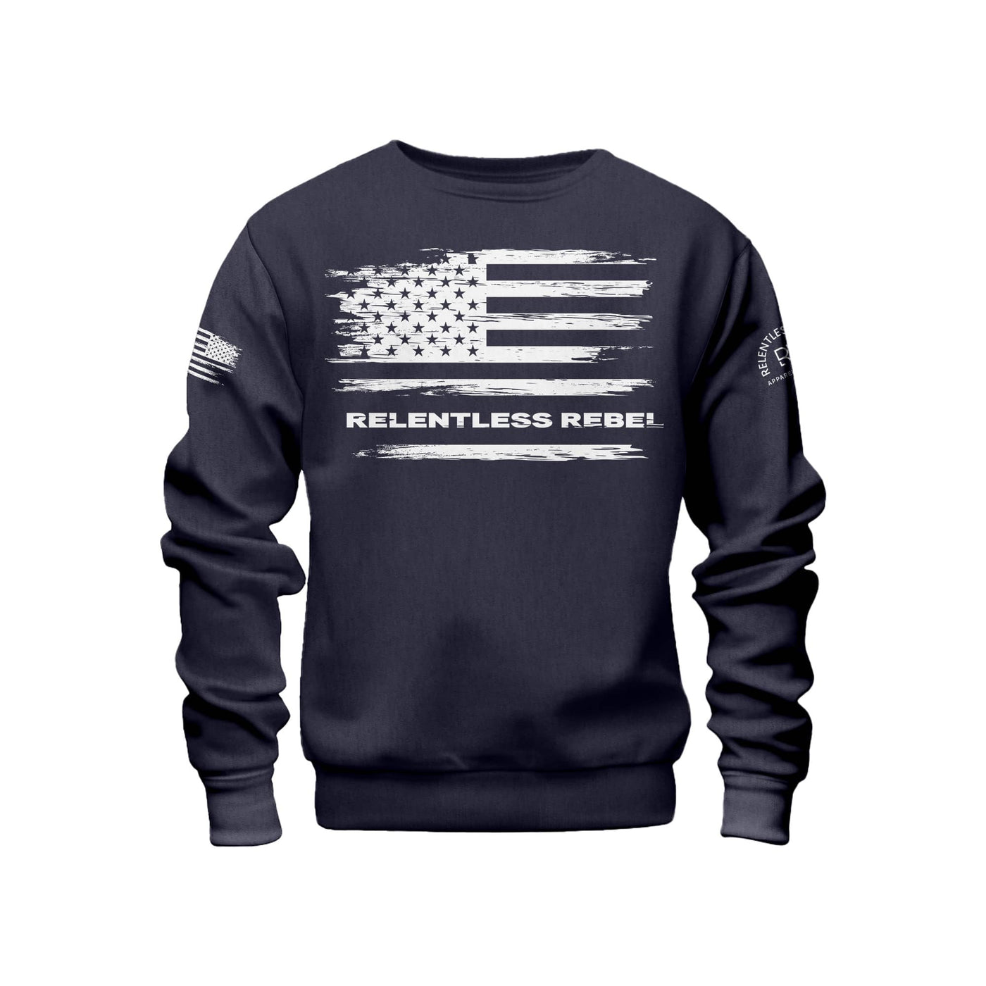 Relentless Rebel Flag | Front | Crew Neck Sweatshirt