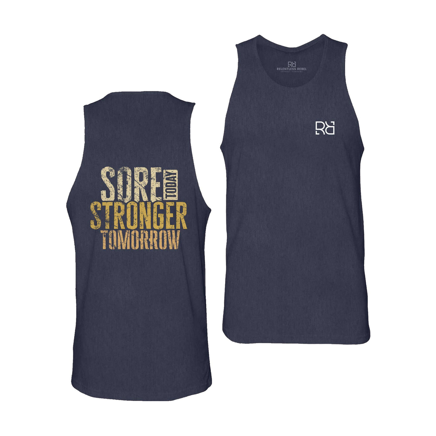 Navy Sore Today Stronger Tomorrow Men's Tank Top