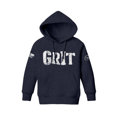 Navy Youth Grit Front Design Hoodie