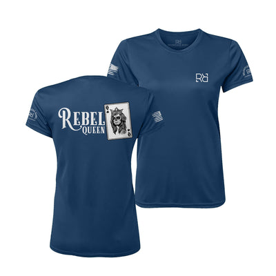 Navy Rebel Queen "Rebel Ace" Women's Dri Fit Tee