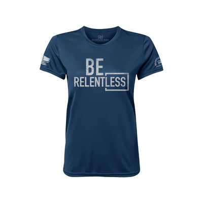 Be Relentless Navy Front Women's Dry Fit Tee