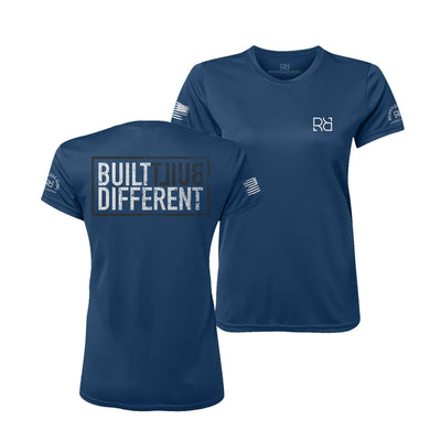 Built Different Navy Women's Dry Fit Tee