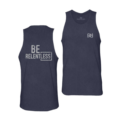 Navy Men's Be Relentless Back Design Tank Top