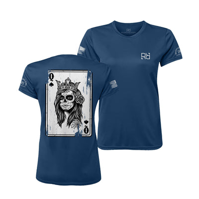 Navy Rebel Queen "Rebel Ace" Women's Dri Fit Tee