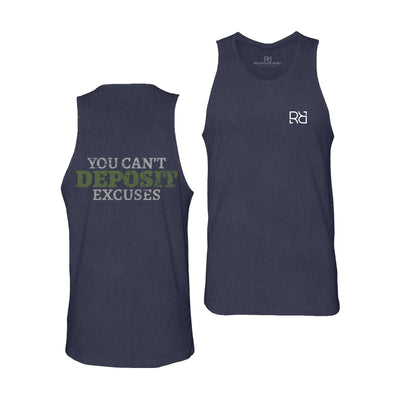 Navy You Can't Deposit Excuses Men's Tank Top