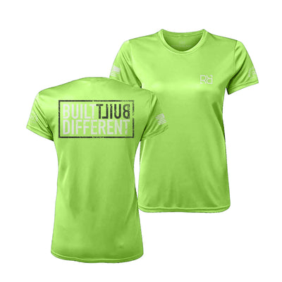 Built Different Neon Lime Women's Dry Fit Tee