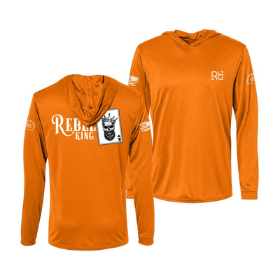 Neon Orange Rebel King Men's Long Sleeve Dri Fit