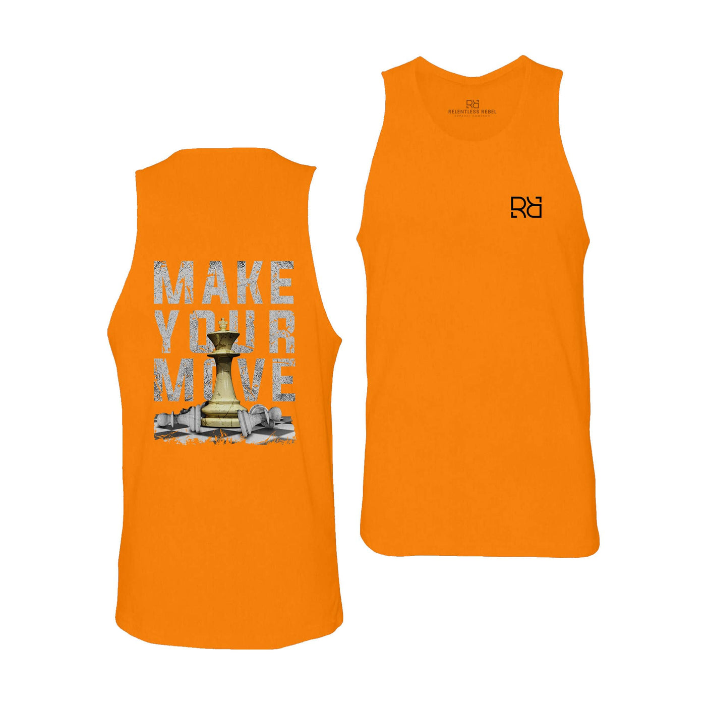 Orange Make Your Move Men's Tank Top