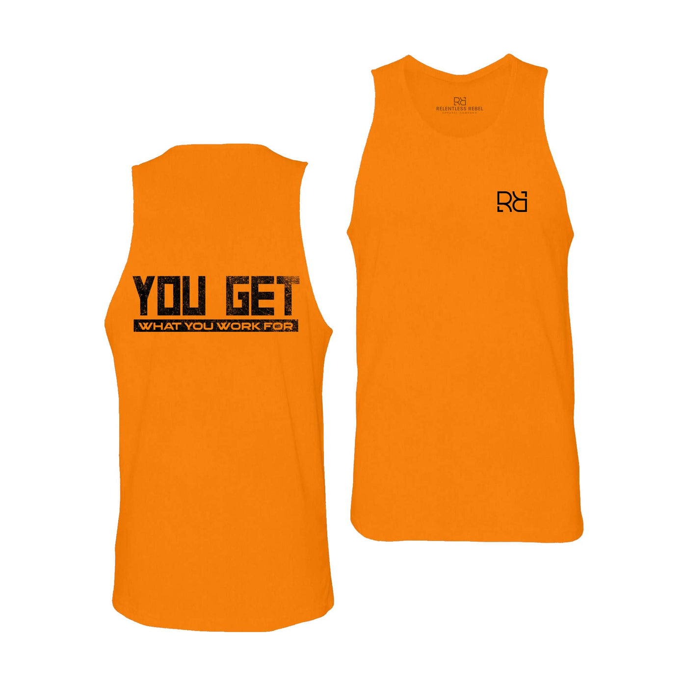 Orange You Get What You Work For Men's Tank Top