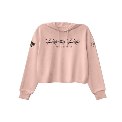 Peach Relentless Rebel Women's Cropped Hoodie