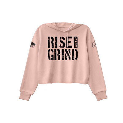 Peach Rise and Grind Women's Cropped Hoodie