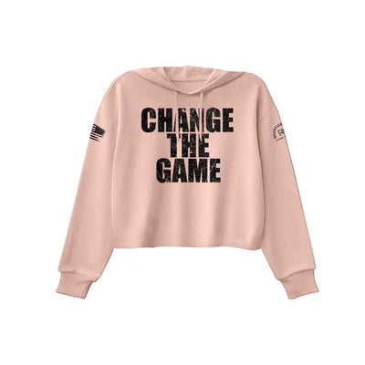 Peach Change the Game Women's Cropped Hoodie