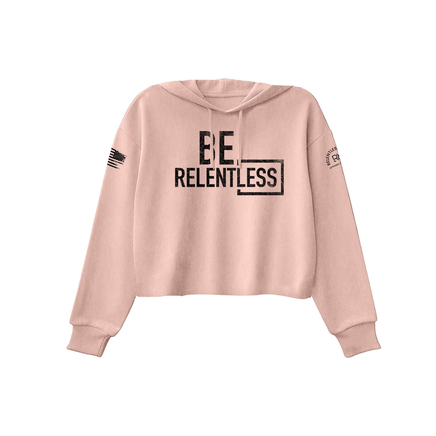 Be Relentless | W | Front | Women's Cropped Hoodie