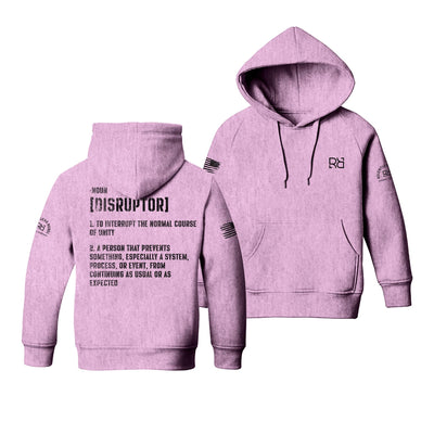 Light Pink The Disruptor Back Design Youth Hoodie